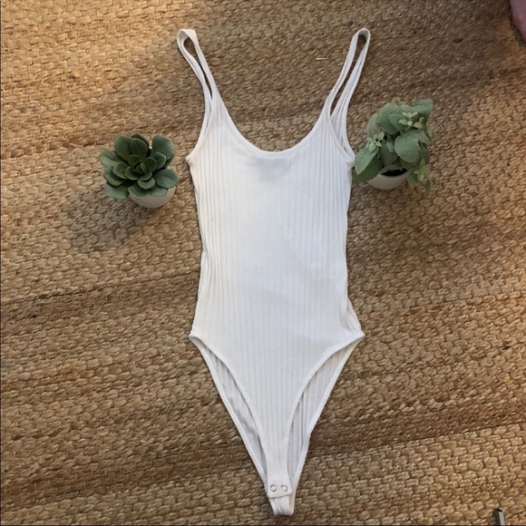 Tops - White Tank Top Bodysuit